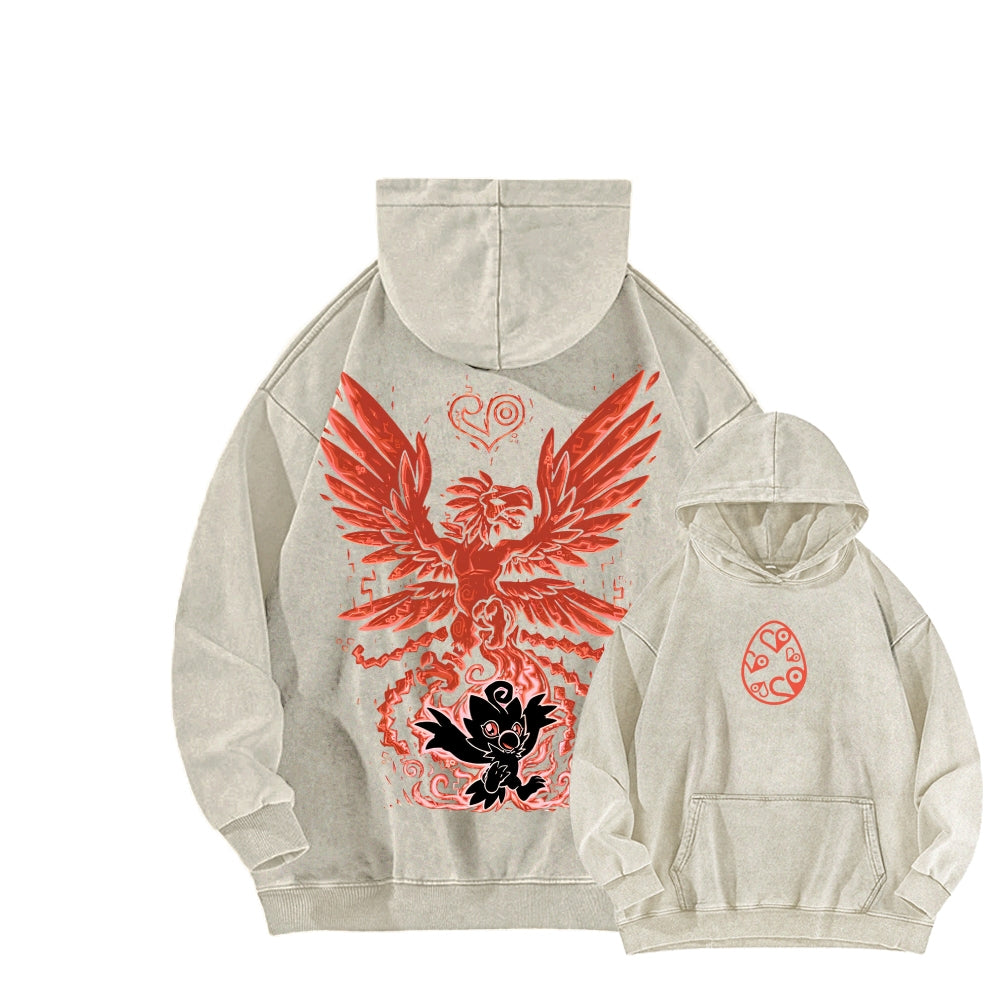 Digimon Unisex washed sweatshirts 2511015041