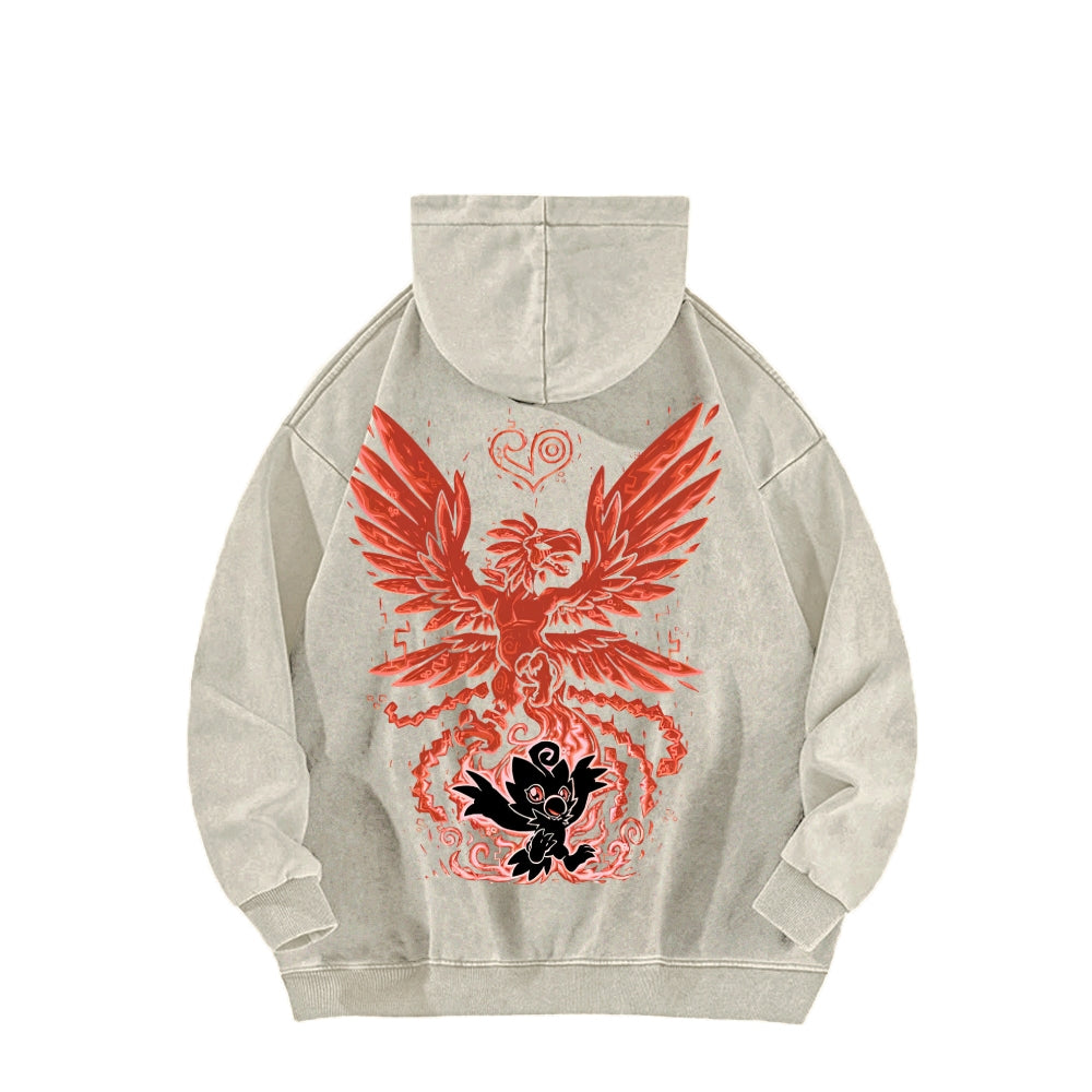 Digimon Unisex washed sweatshirts 2511015041