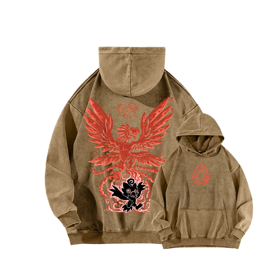 Digimon Unisex washed sweatshirts 2511015041