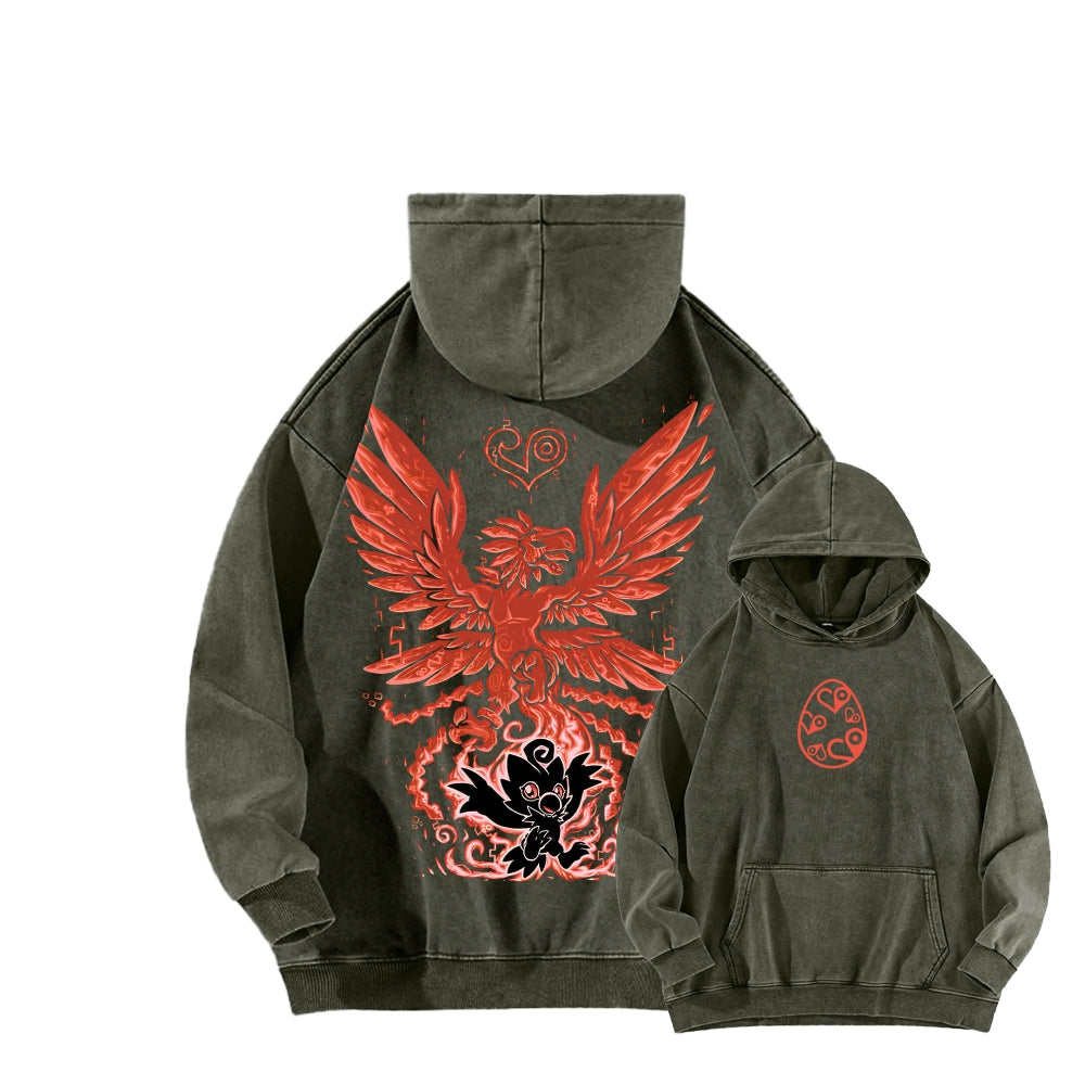 Digimon Unisex washed sweatshirts 2511015041