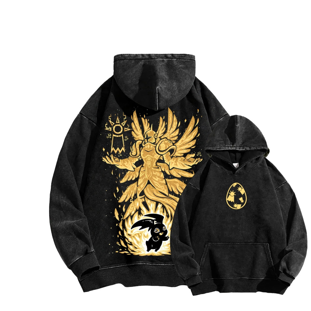 Digimon Unisex washed sweatshirts 2511015049