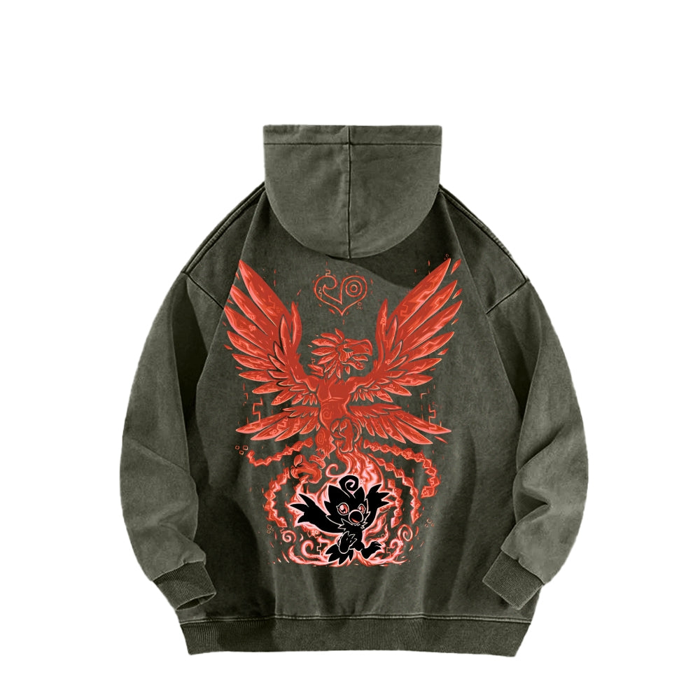 Digimon Unisex washed sweatshirts 2511015041