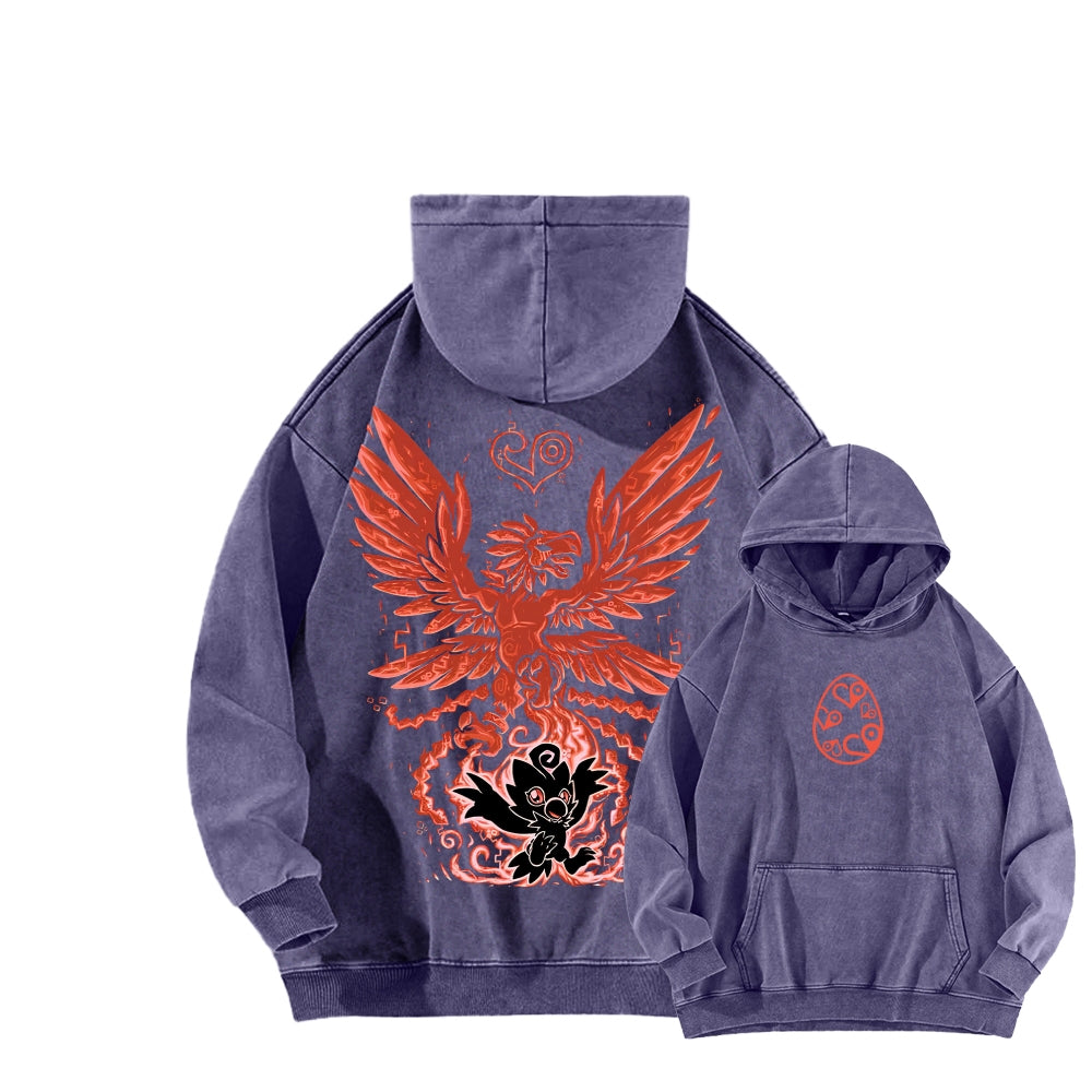 Digimon Unisex washed sweatshirts 2511015041
