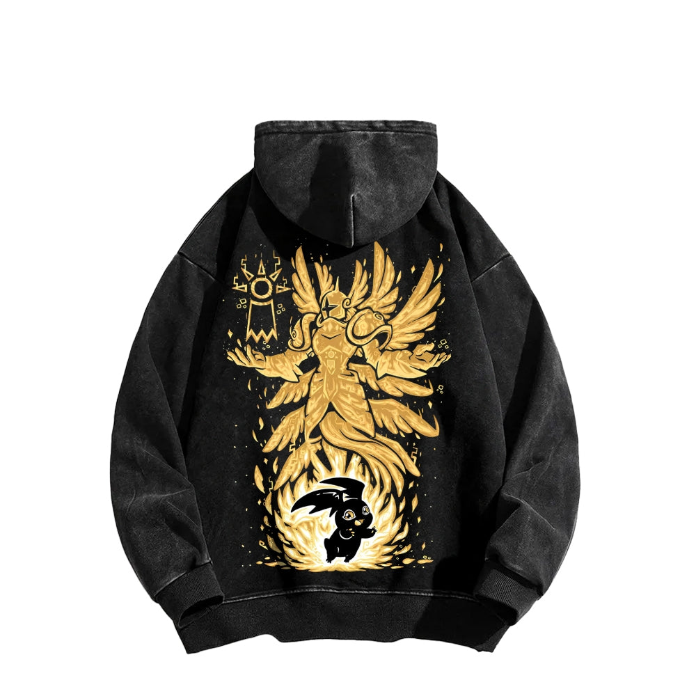 Digimon Unisex washed sweatshirts 2511015049
