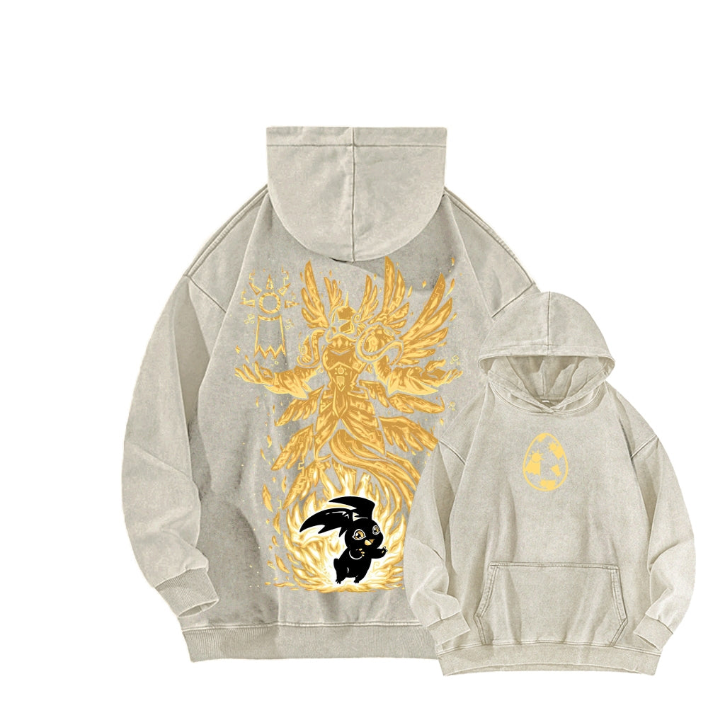 Digimon Unisex washed sweatshirts 2511015049