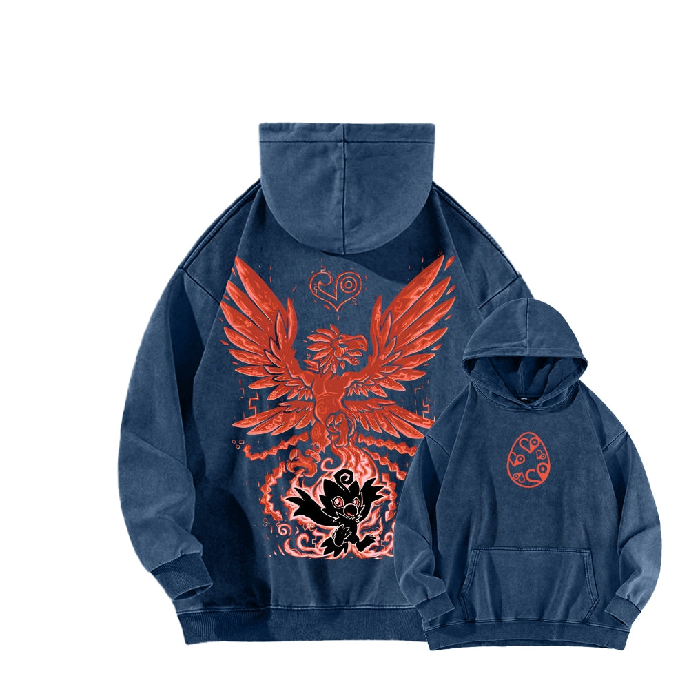 Digimon Unisex washed sweatshirts 2511015041