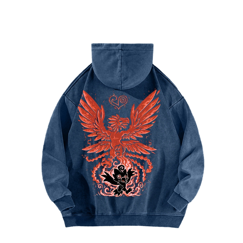 Digimon Unisex washed sweatshirts 2511015041