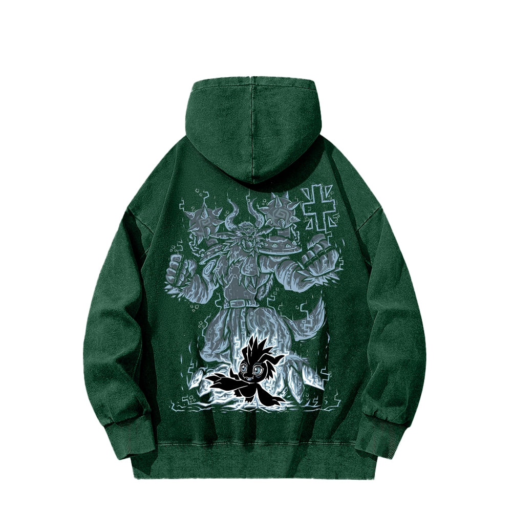 Digimon Unisex washed sweatshirts 2511015044