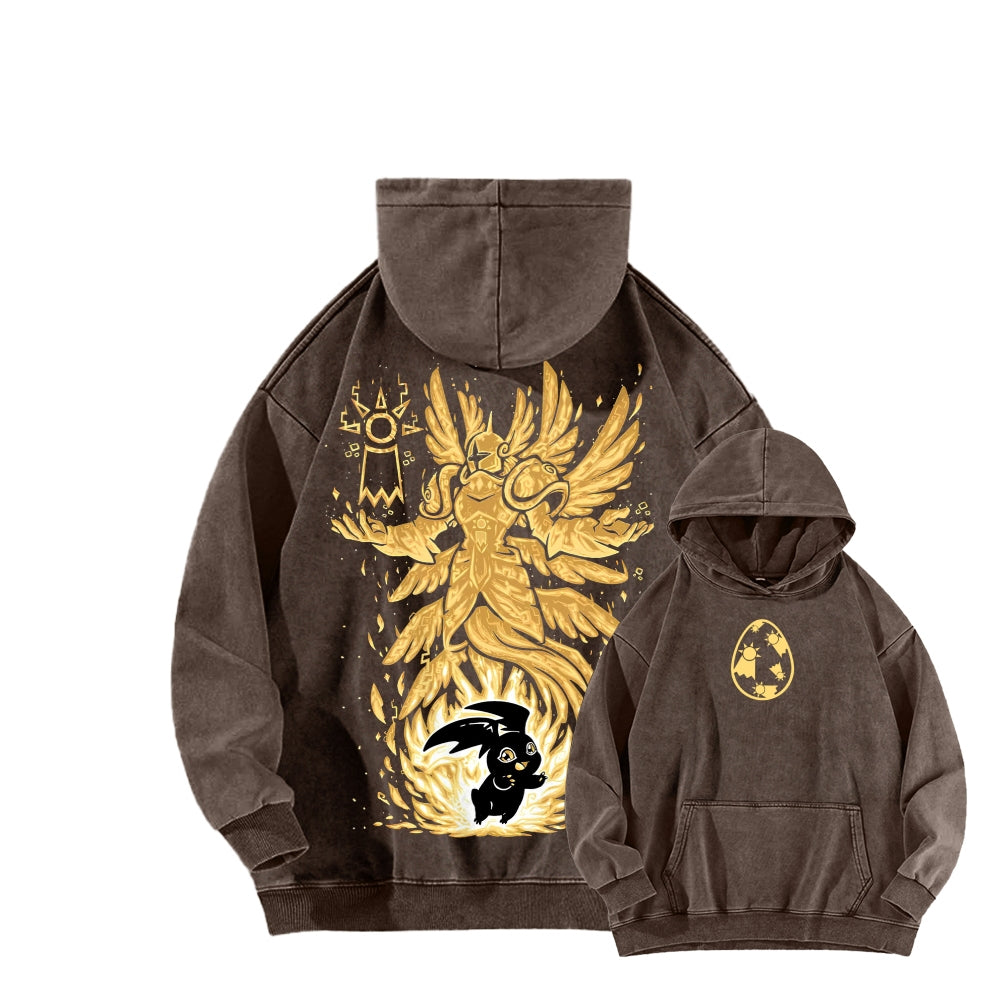 Digimon Unisex washed sweatshirts 2511015049