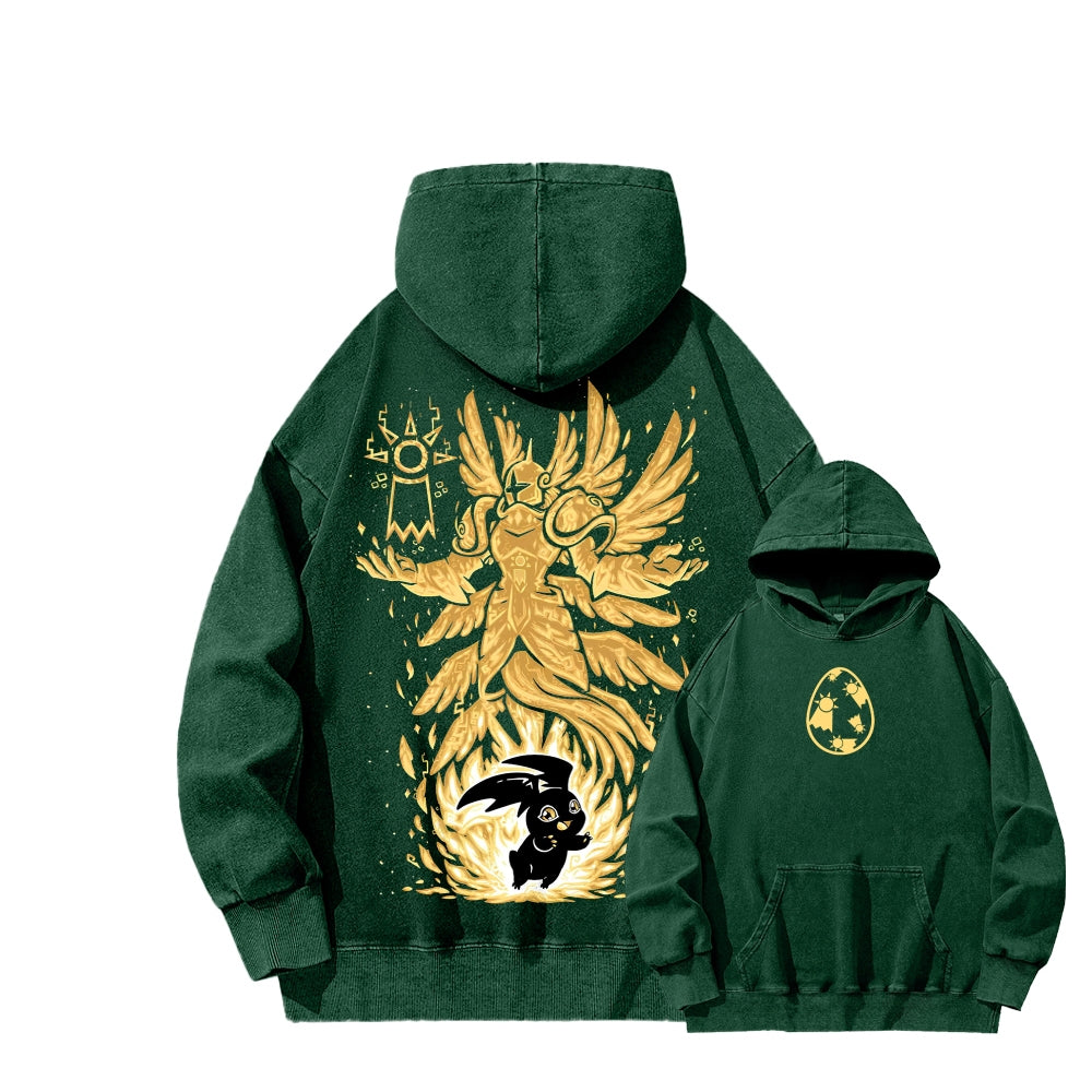 Digimon Unisex washed sweatshirts 2511015049