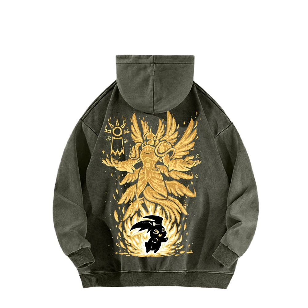 Digimon Unisex washed sweatshirts 2511015049