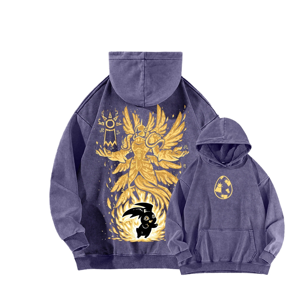 Digimon Unisex washed sweatshirts 2511015049