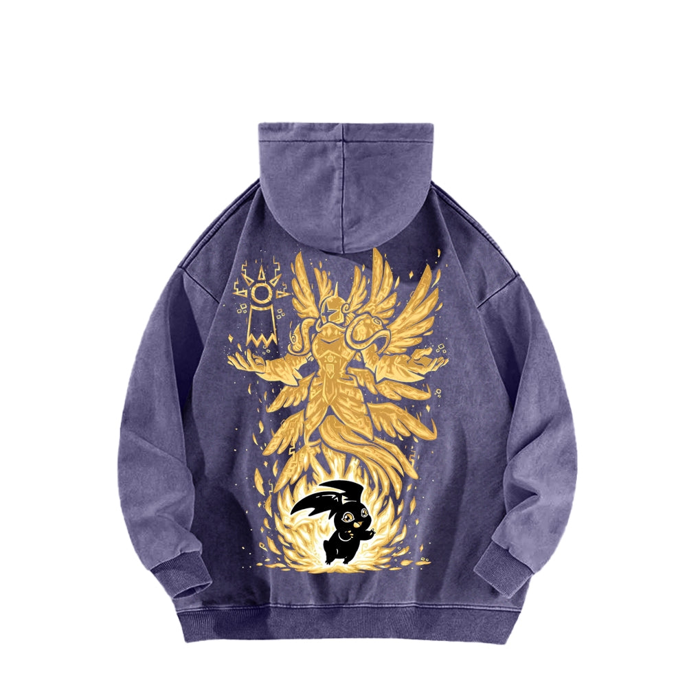 Digimon Unisex washed sweatshirts 2511015049