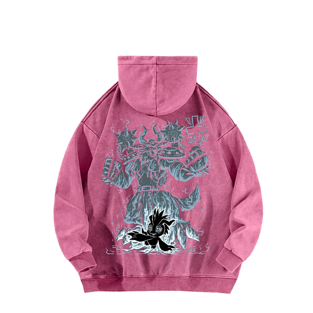Digimon Unisex washed sweatshirts 2511015044