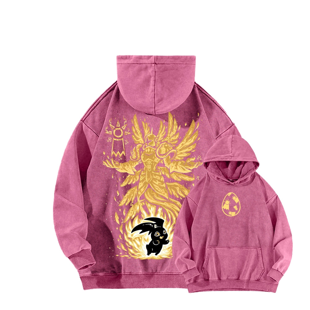 Digimon Unisex washed sweatshirts 2511015049