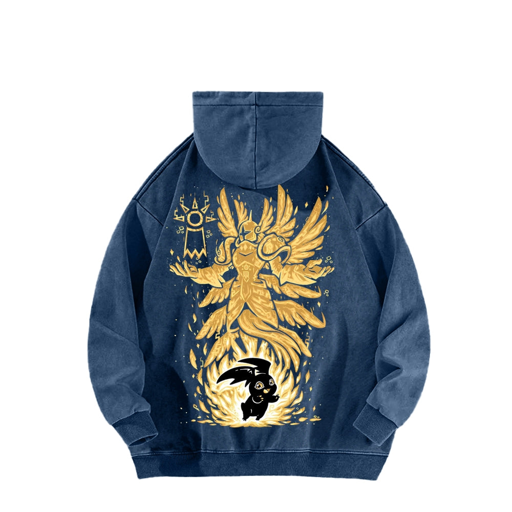 Digimon Unisex washed sweatshirts 2511015049