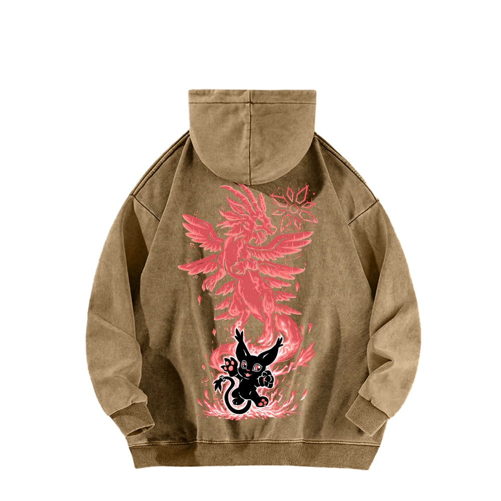 Digimon Unisex washed sweatshirts 2511015052