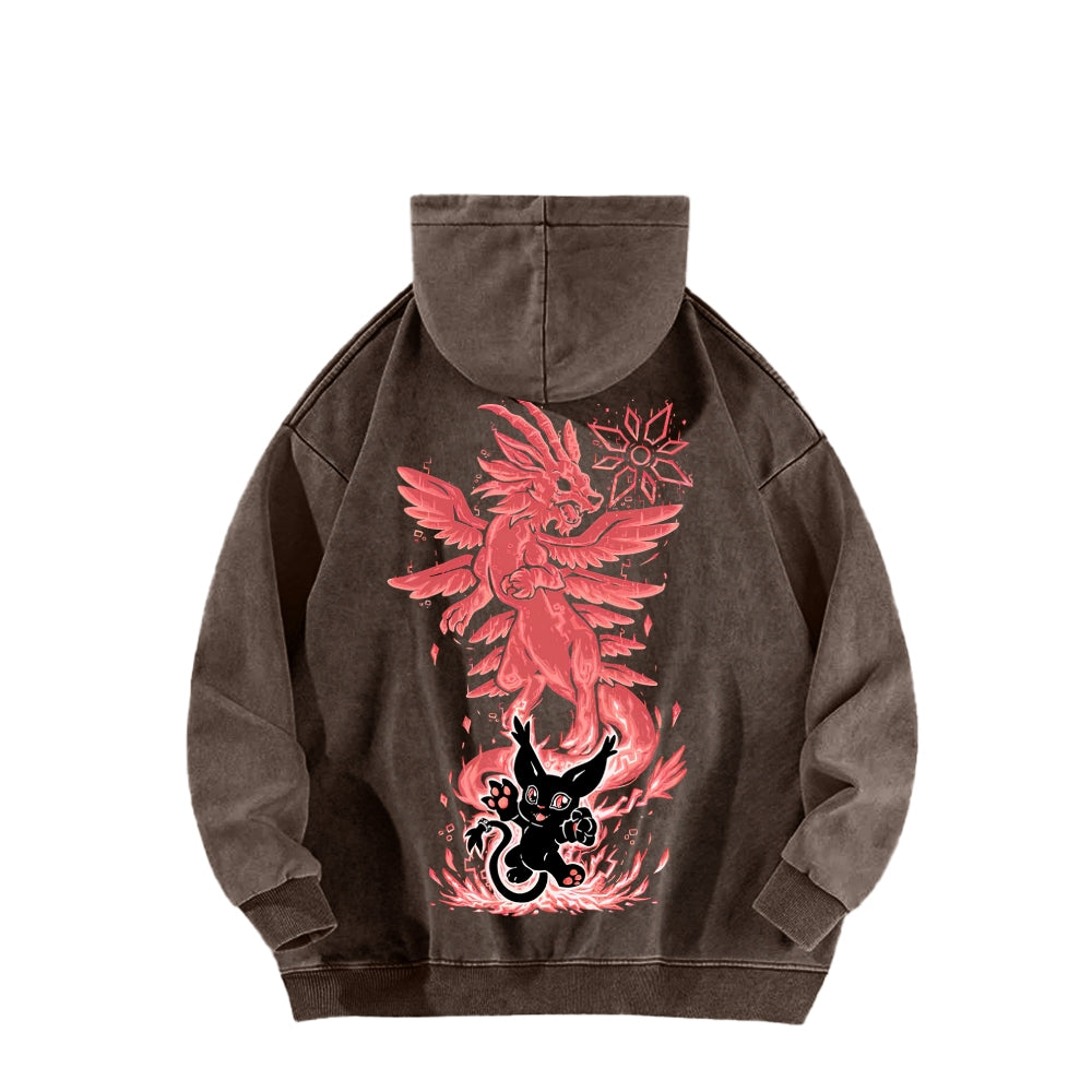 Digimon Unisex washed sweatshirts 2511015052