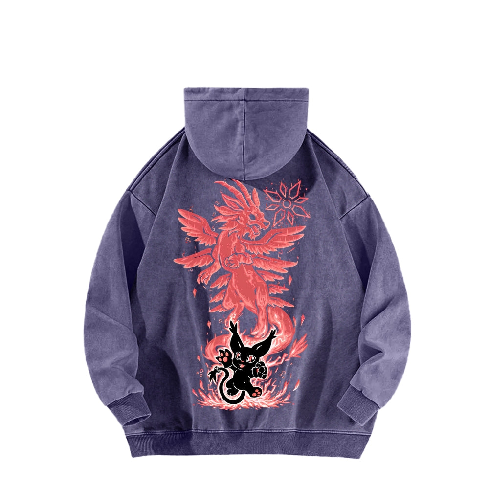 Digimon Unisex washed sweatshirts 2511015052