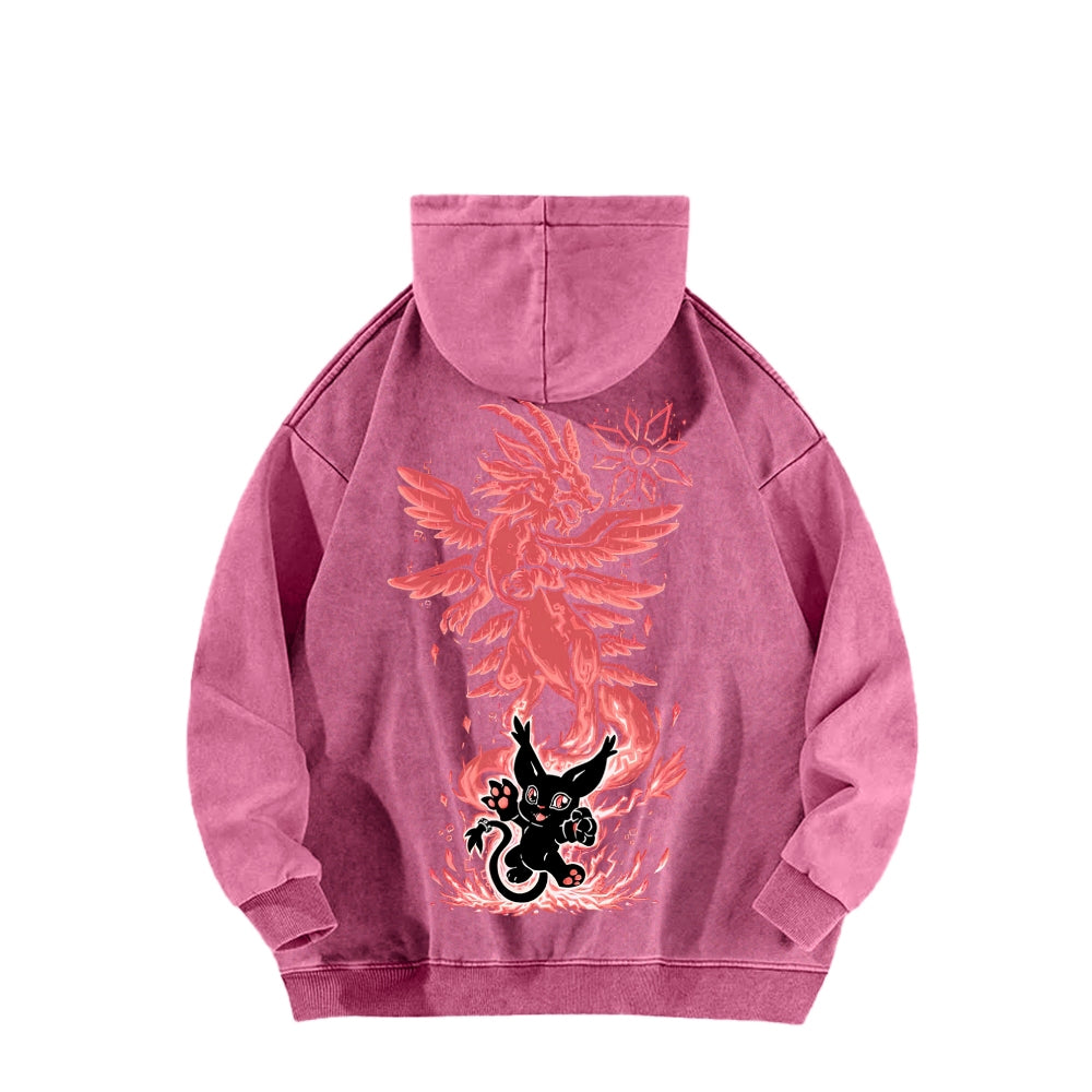 Digimon Unisex washed sweatshirts 2511015052