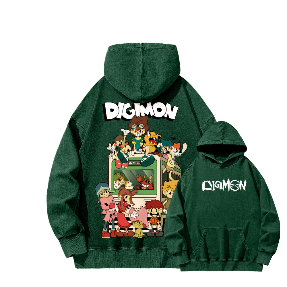 Digimon Unisex washed sweatshirts 2511015053