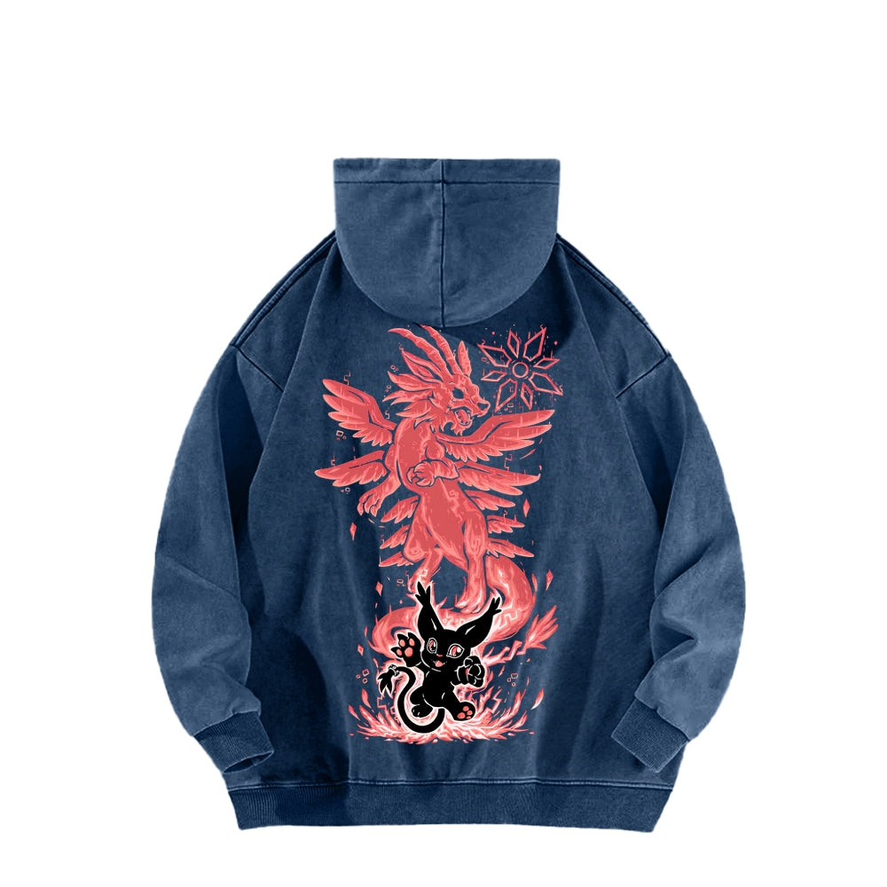 Digimon Unisex washed sweatshirts 2511015052