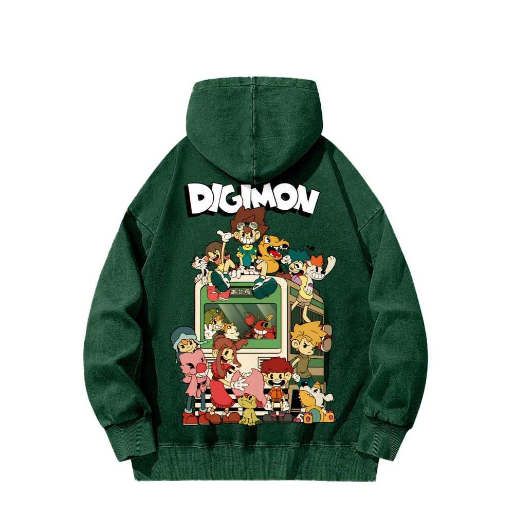 Digimon Unisex washed sweatshirts 2511015053