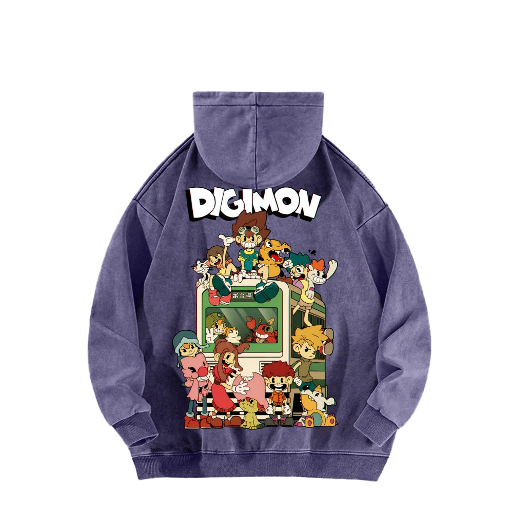 Digimon Unisex washed sweatshirts 2511015053