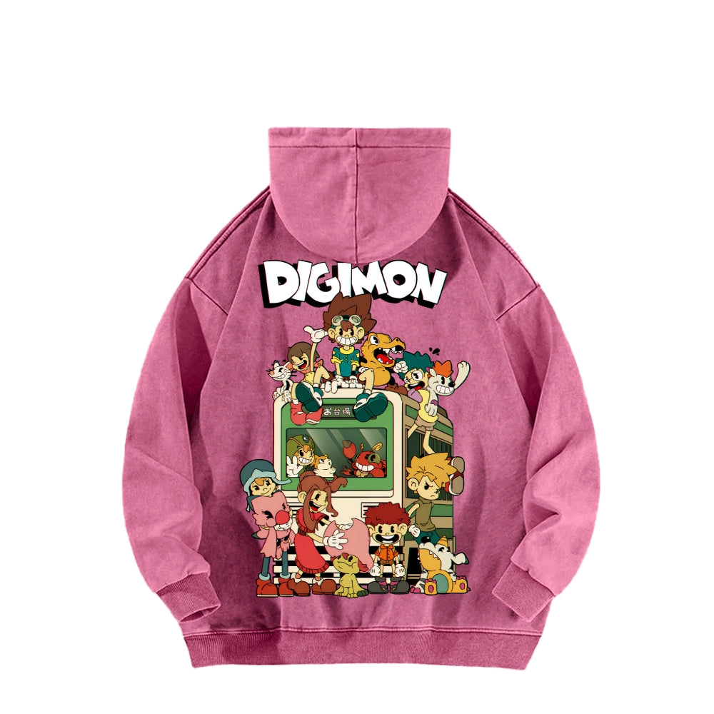 Digimon Unisex washed sweatshirts 2511015053