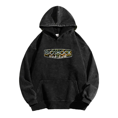 Bioshock Unisex Washed Hoodie 2511017979