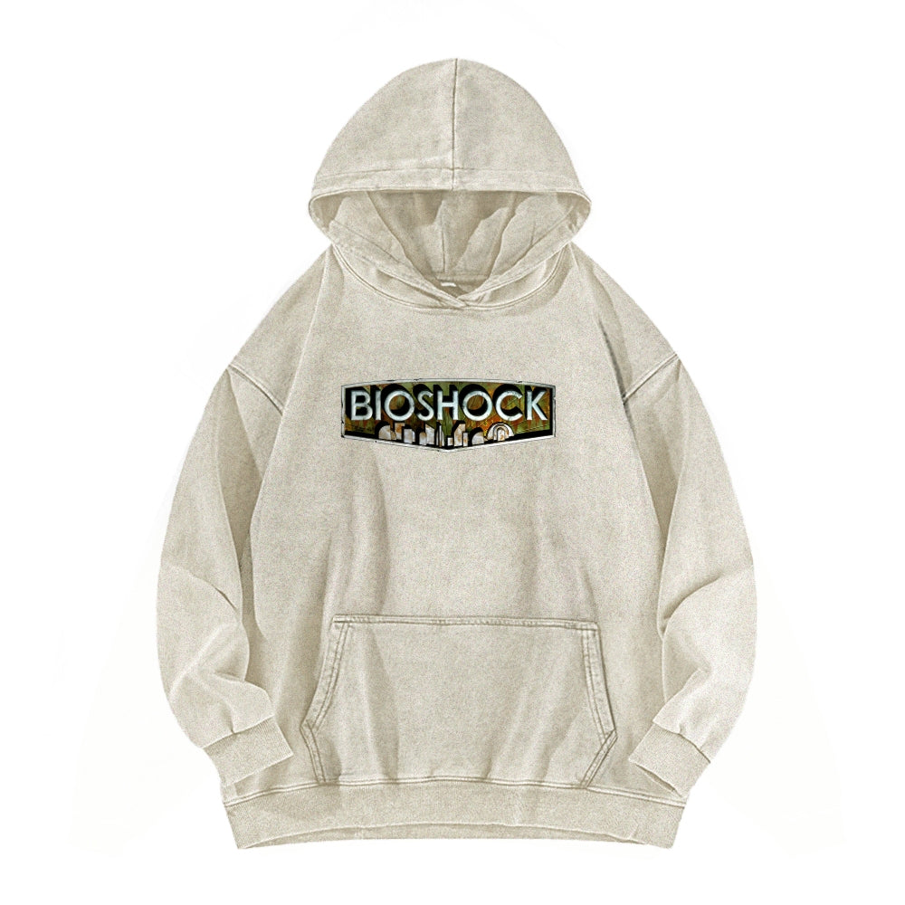 Bioshock Unisex Washed Hoodie 2511017979