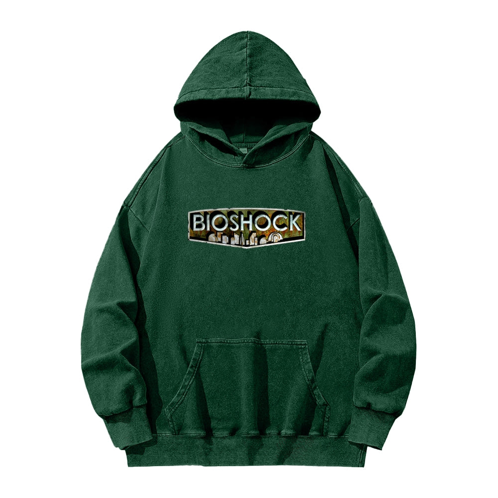 Bioshock Unisex Washed Hoodie 2511017979