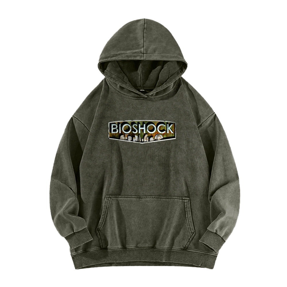 Bioshock Unisex Washed Hoodie 2511017979