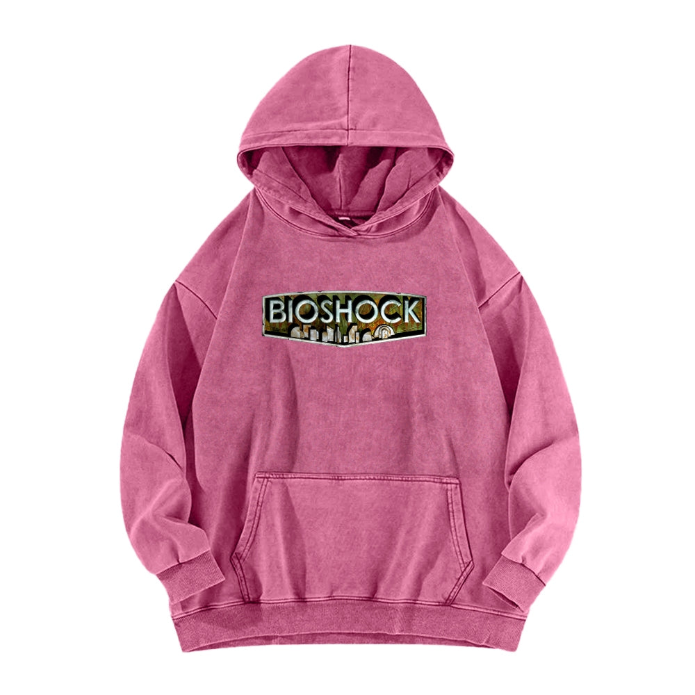 Bioshock Unisex Washed Hoodie 2511017979