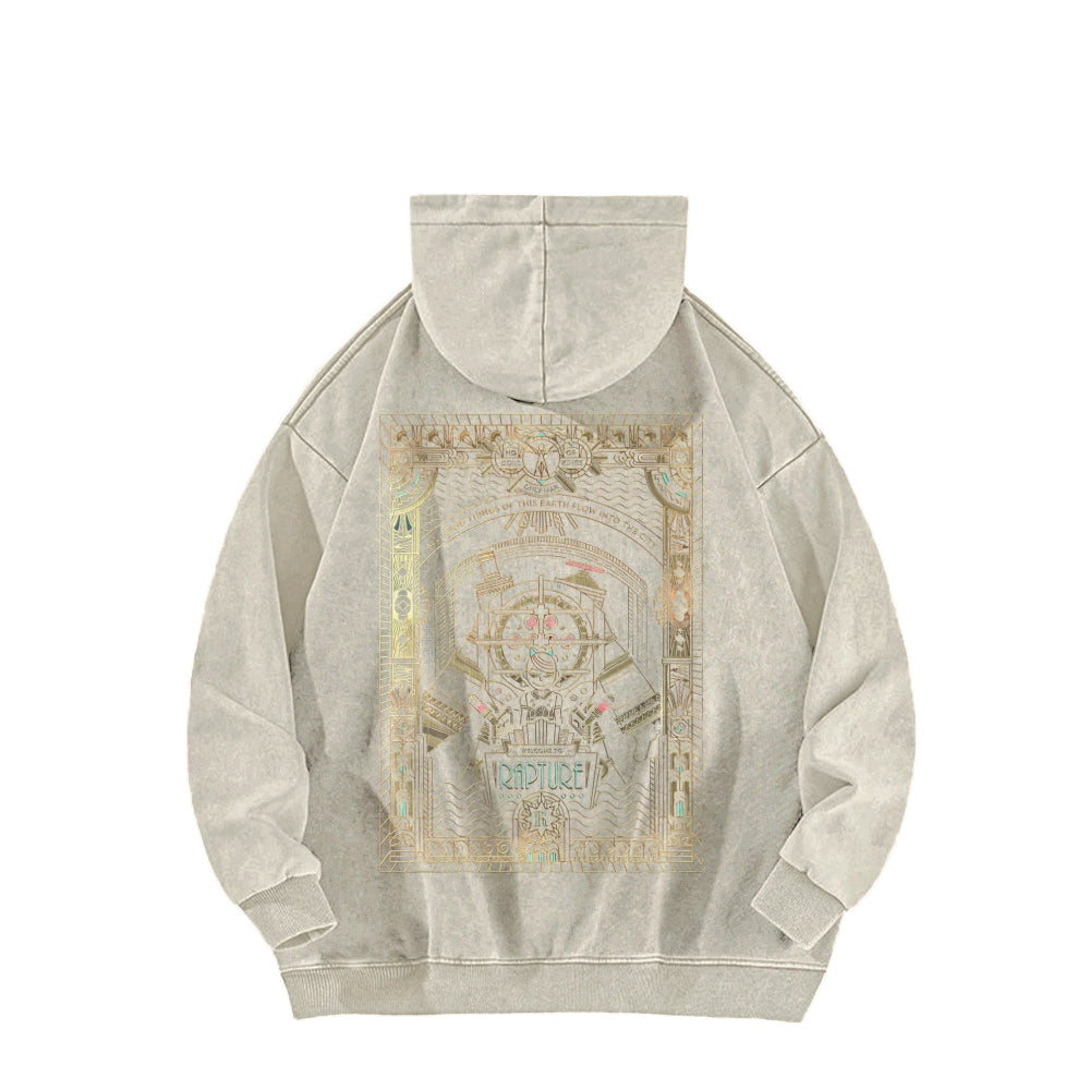 Bioshock Unisex Washed Hoodie 2511017980