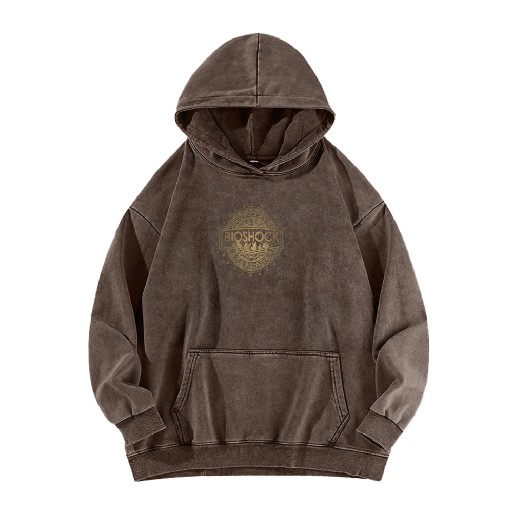 Bioshock Unisex Washed Hoodie 2511017980