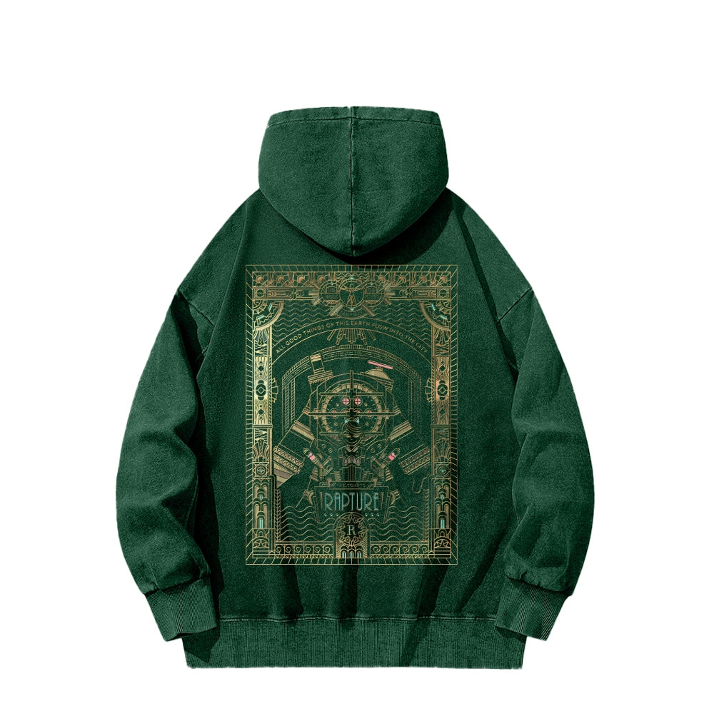 Bioshock Unisex Washed Hoodie 2511017980