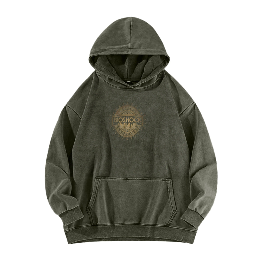 Bioshock Unisex Washed Hoodie 2511017980