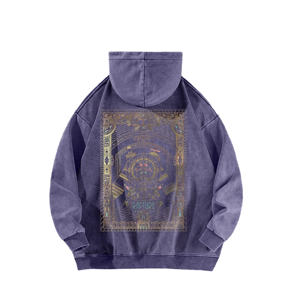 Bioshock Unisex Washed Hoodie 2511017980