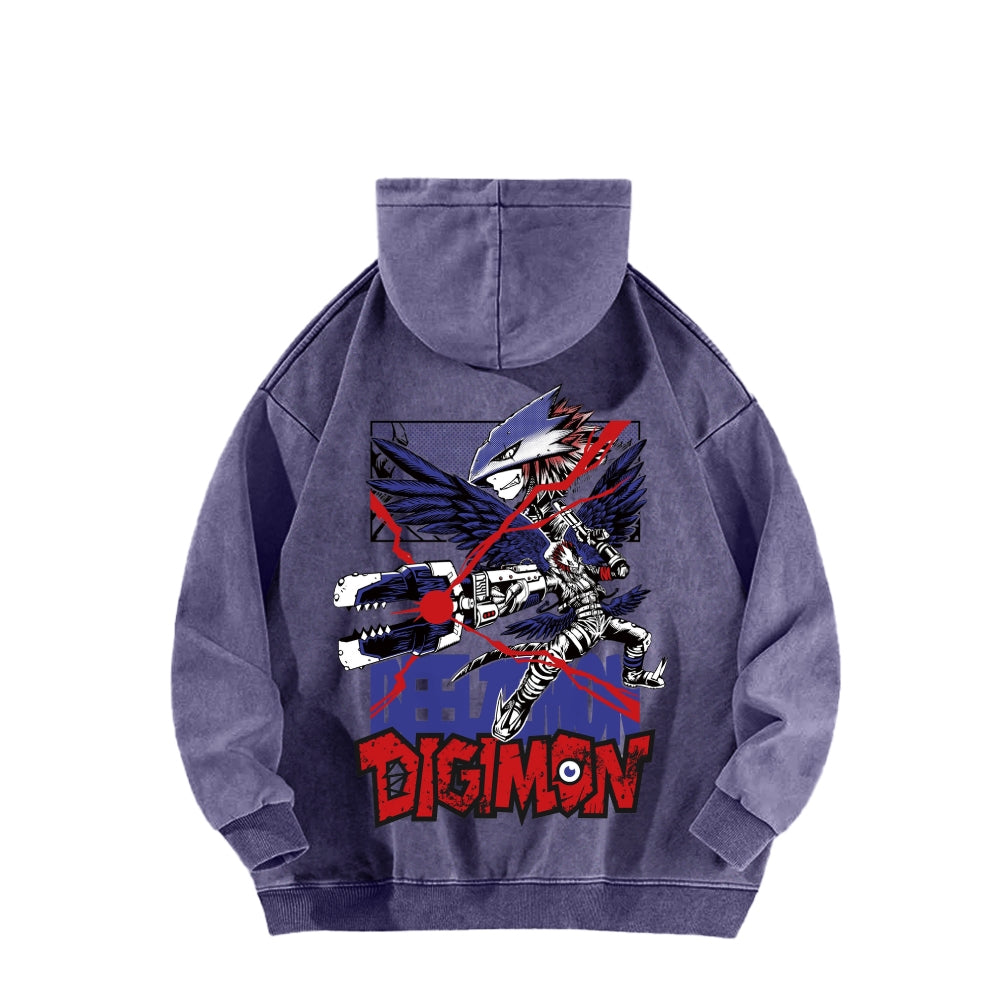 Digimon Unisex Washed Hoodie 2511019192