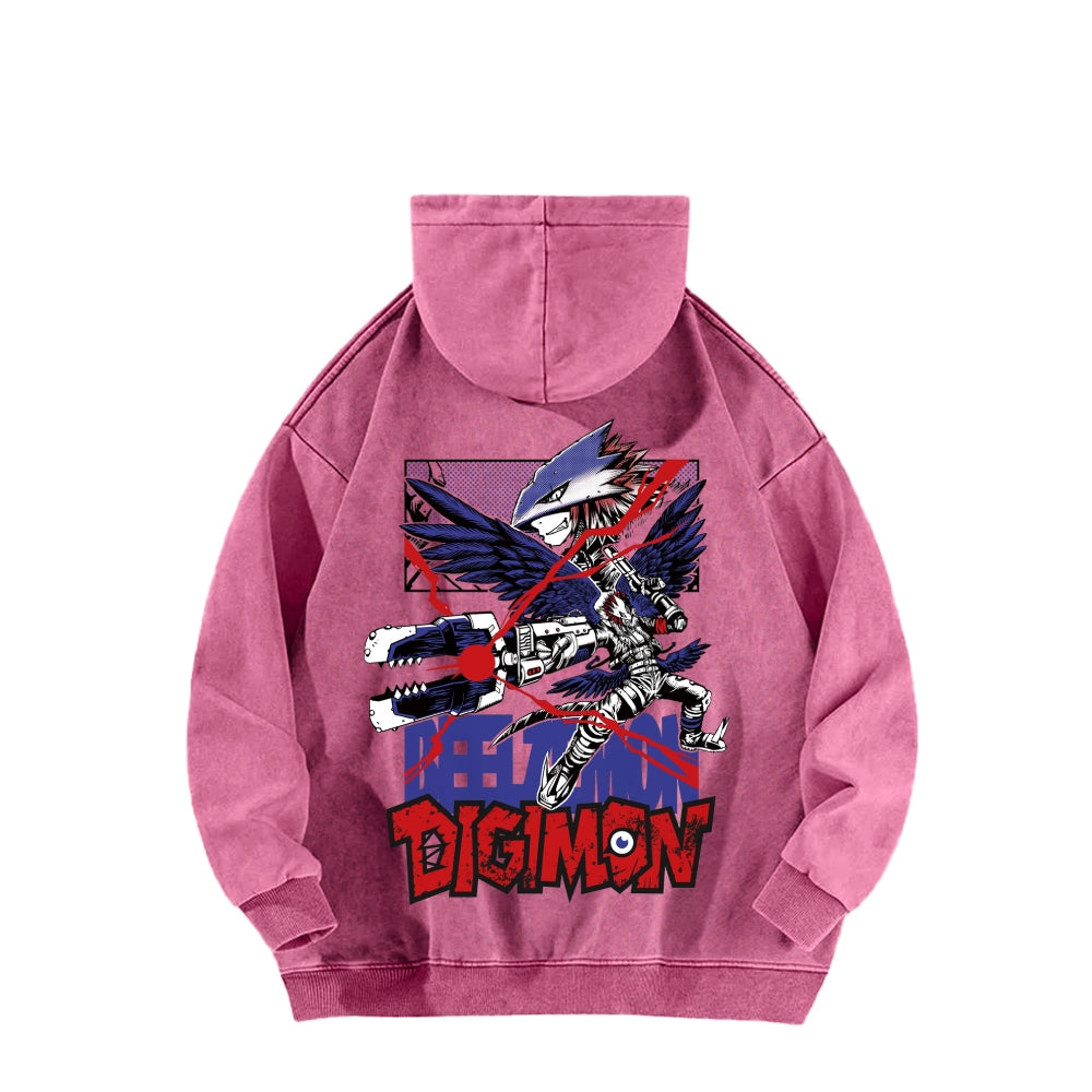 Digimon Unisex Washed Hoodie 2511019192