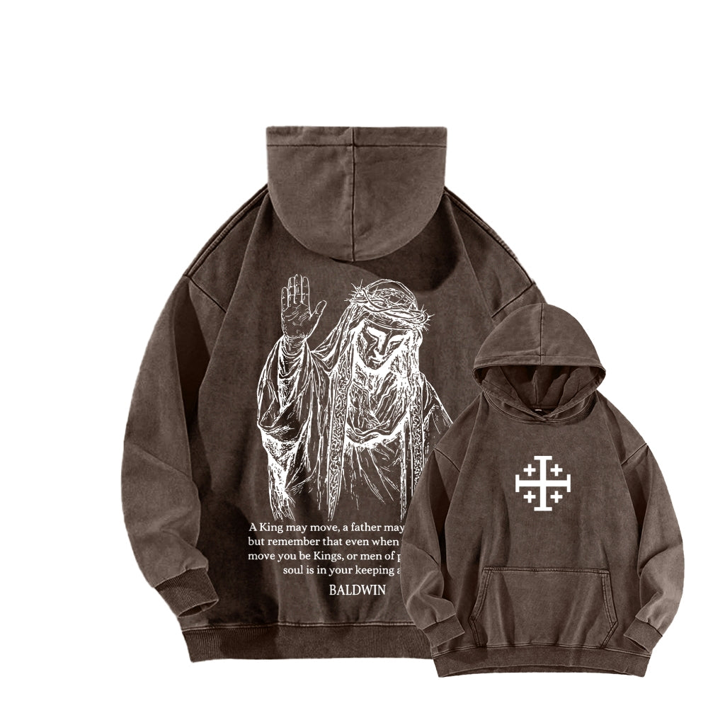 Baldwin IV Unisex Washed Hoodie 2511019524