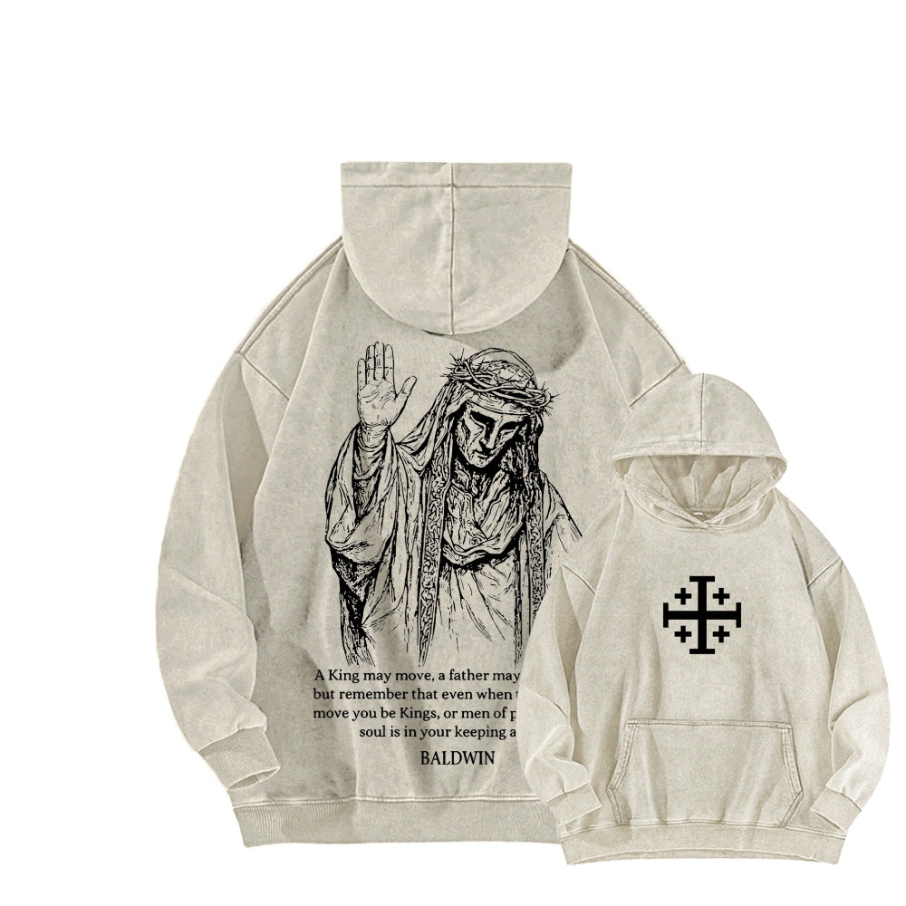 Baldwin IV Unisex Washed Hoodie 2511019524