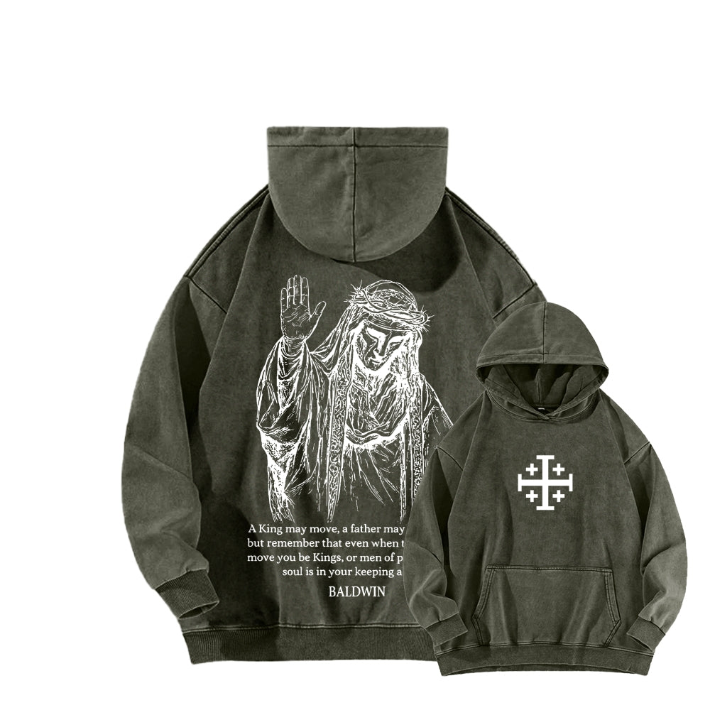 Baldwin IV Unisex Washed Hoodie 2511019524