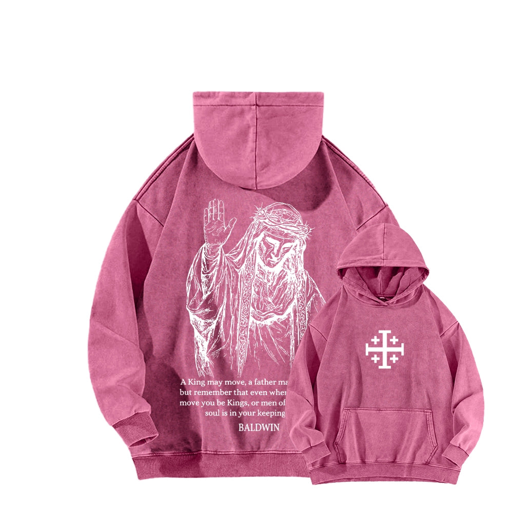 Baldwin IV Unisex Washed Hoodie 2511019524