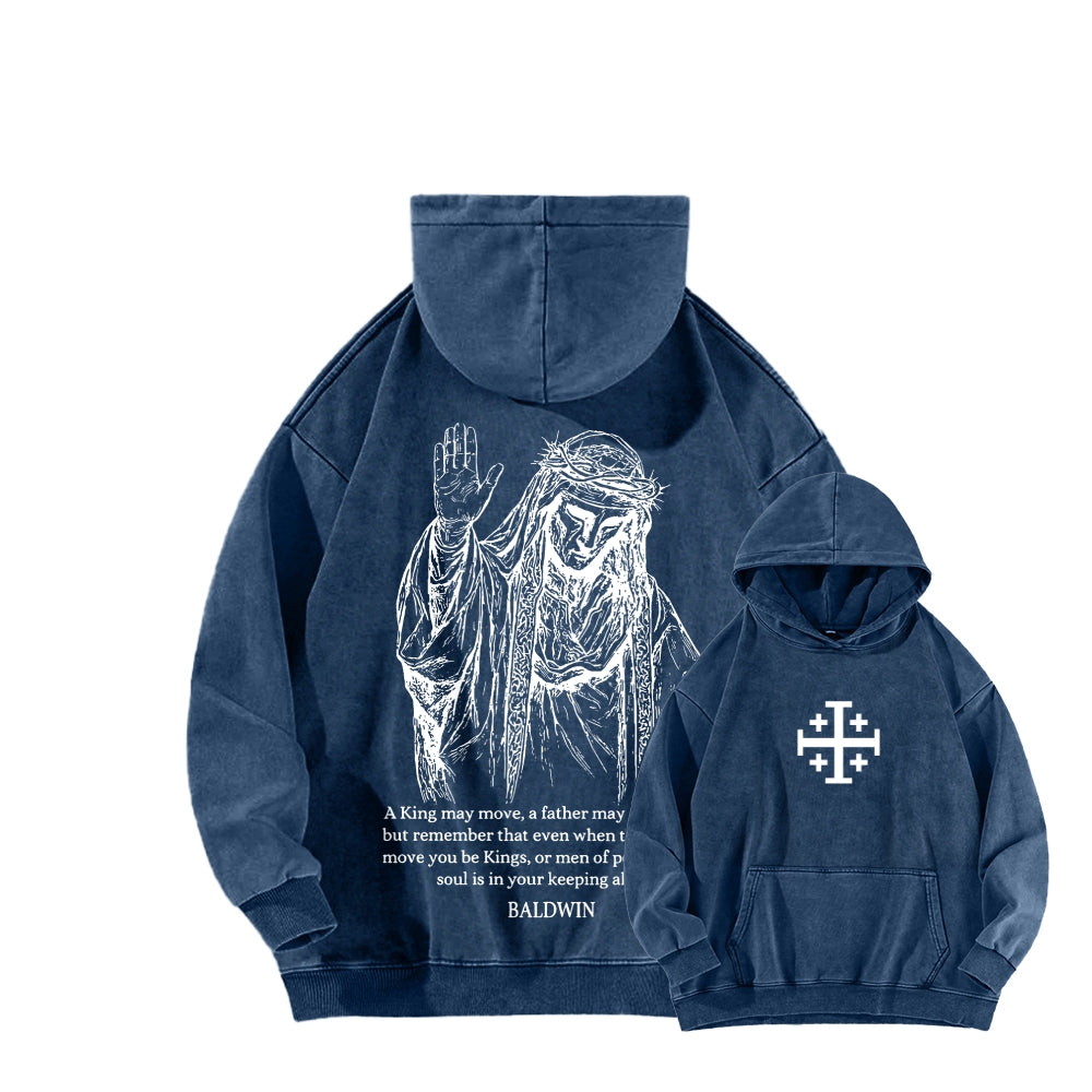 Baldwin IV Unisex Washed Hoodie 2511019524