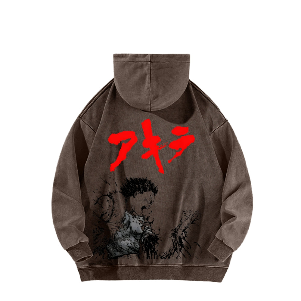 Akira Unisex Washed Hoodie 2511022981