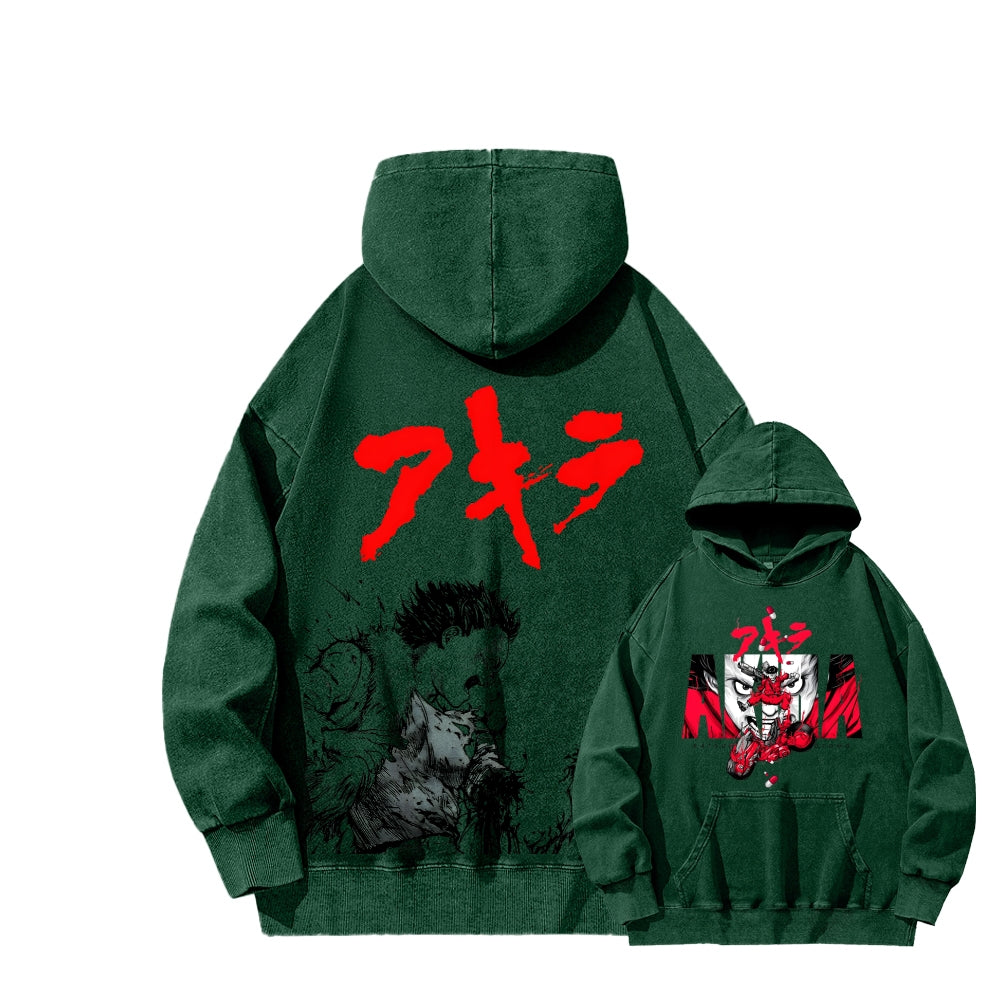 Akira Unisex Washed Hoodie 2511022981