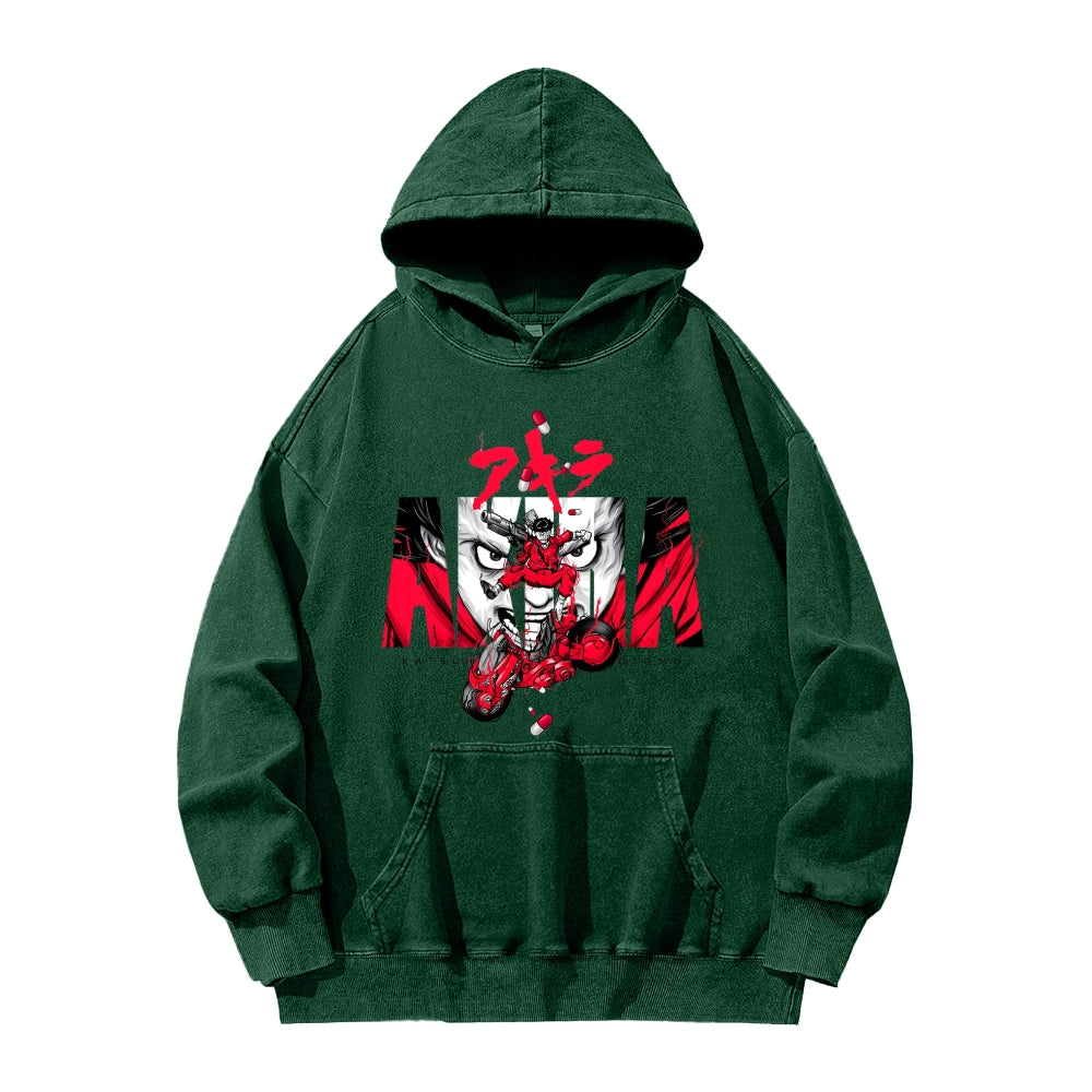 Akira Unisex Washed Hoodie 2511022981