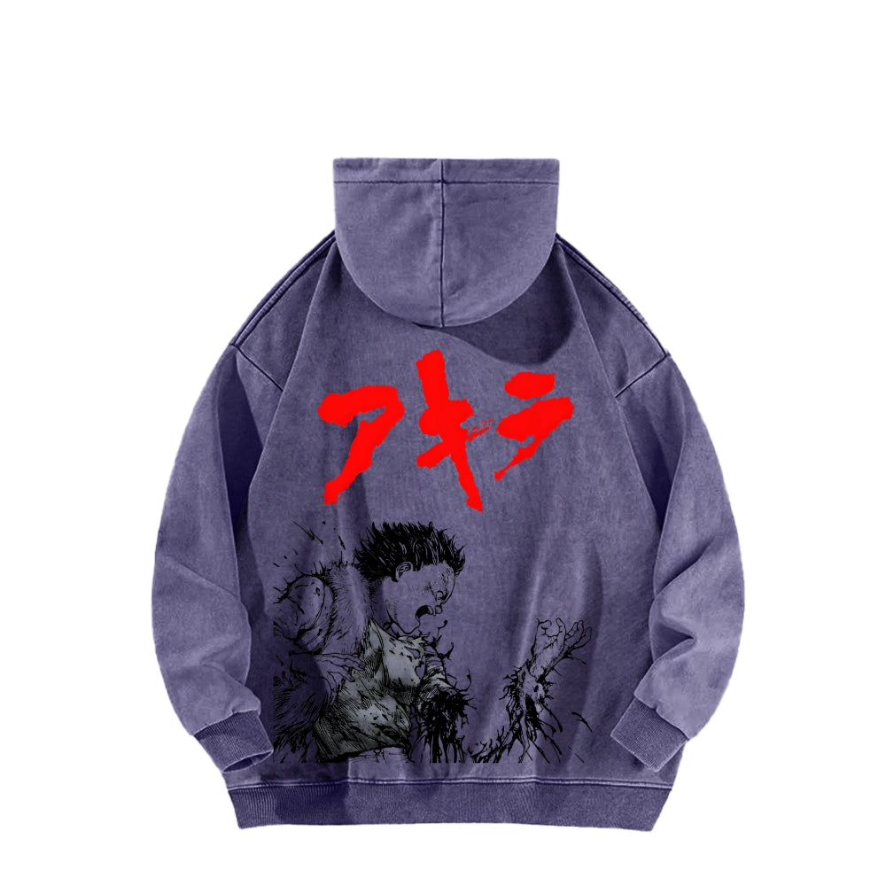 Akira Unisex Washed Hoodie 2511022981